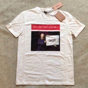 NWT: Miu Miu “Twist With Me” T-shirt